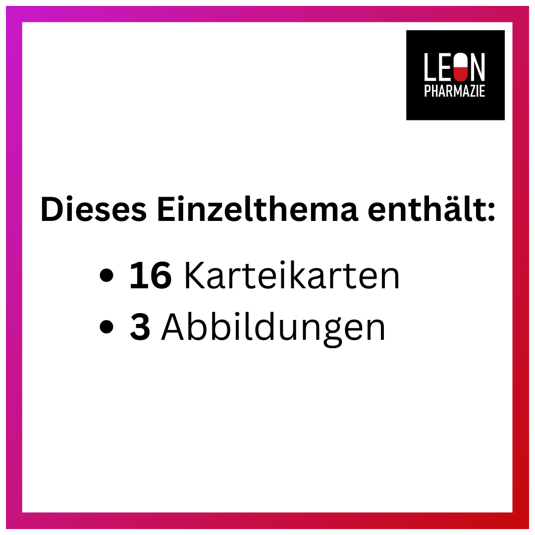 Testversion Vertiefungsset Pharmakologie - 16 Karteikarten