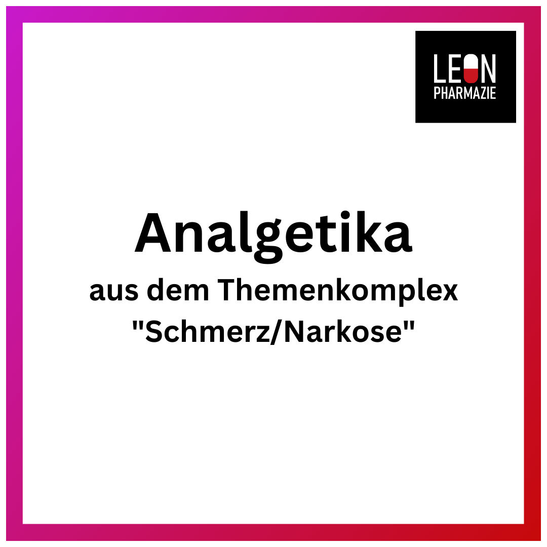 Analgetika (Einzelthema) - 66 Karteikarten