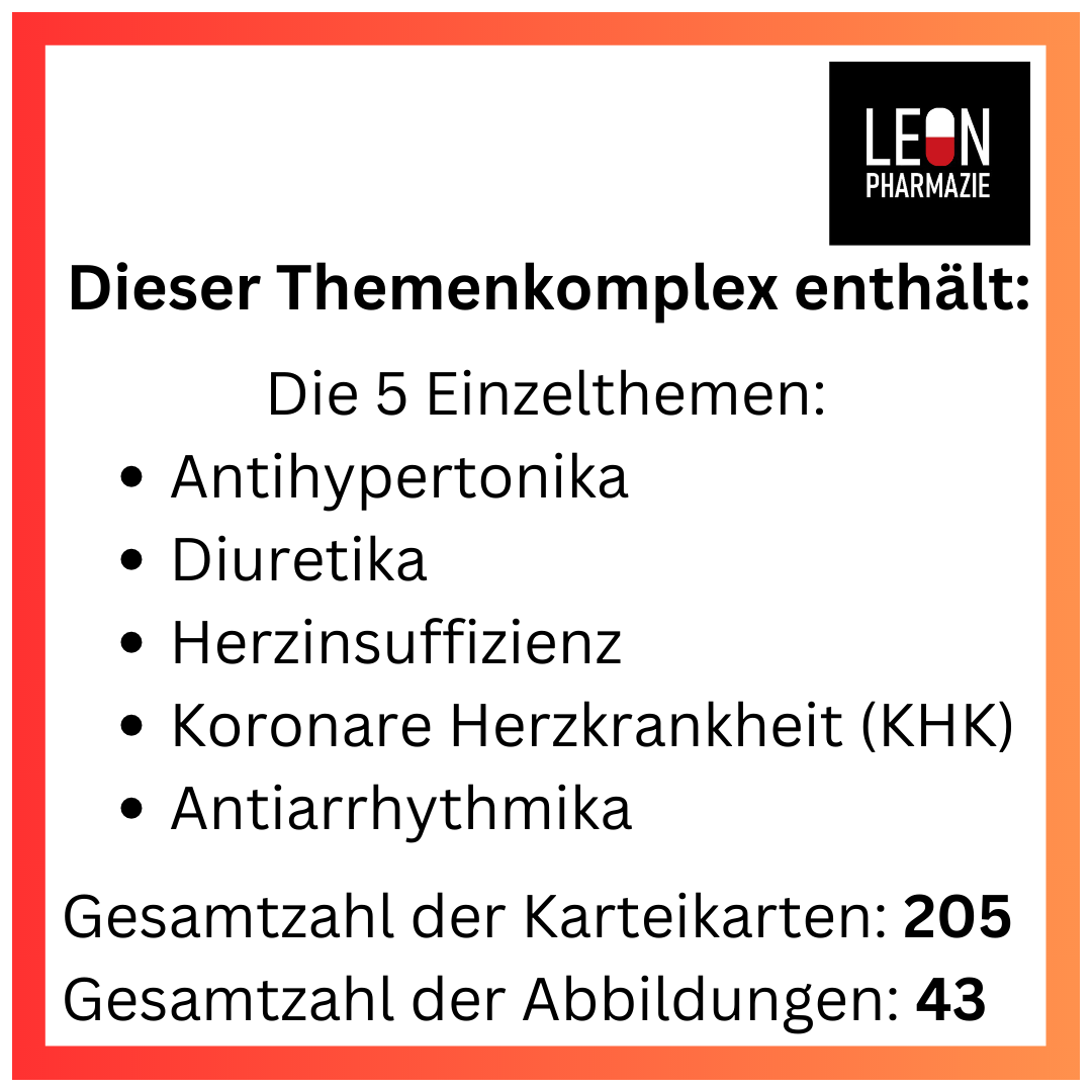 Herz-Kreislauf (Themenkomplex) - 205 Karteikarten