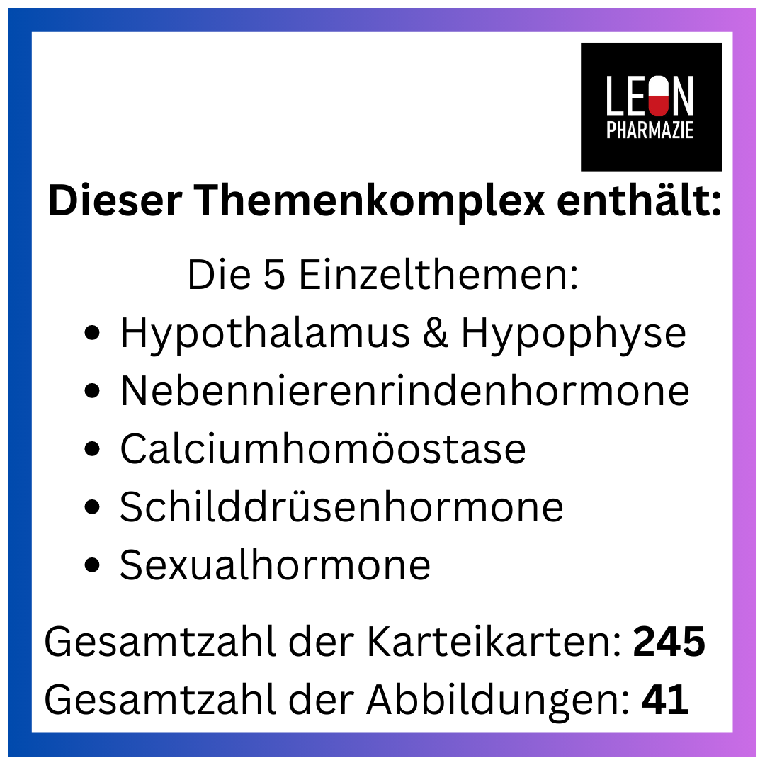 Hormone (Themenkomplex) - 245 Karteikarten