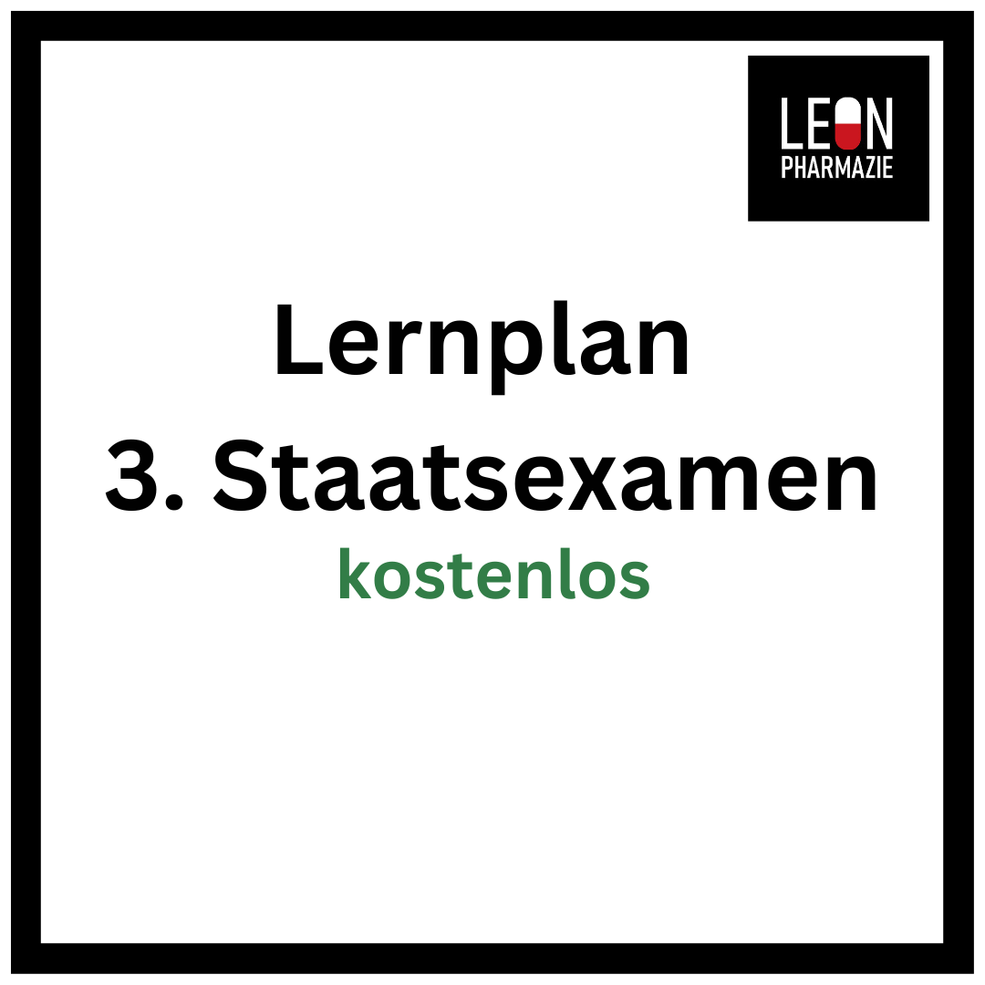 Lernplan 3. StEx leon.pharmazie