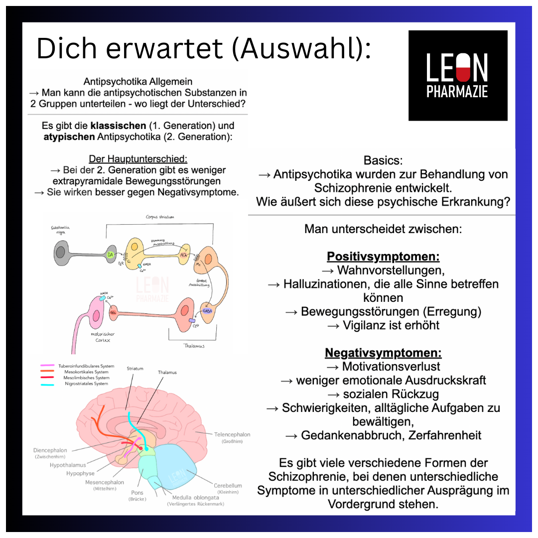 Antipsychotika (Neuroleptika) (Einzelthema) - 20 Karteikarten