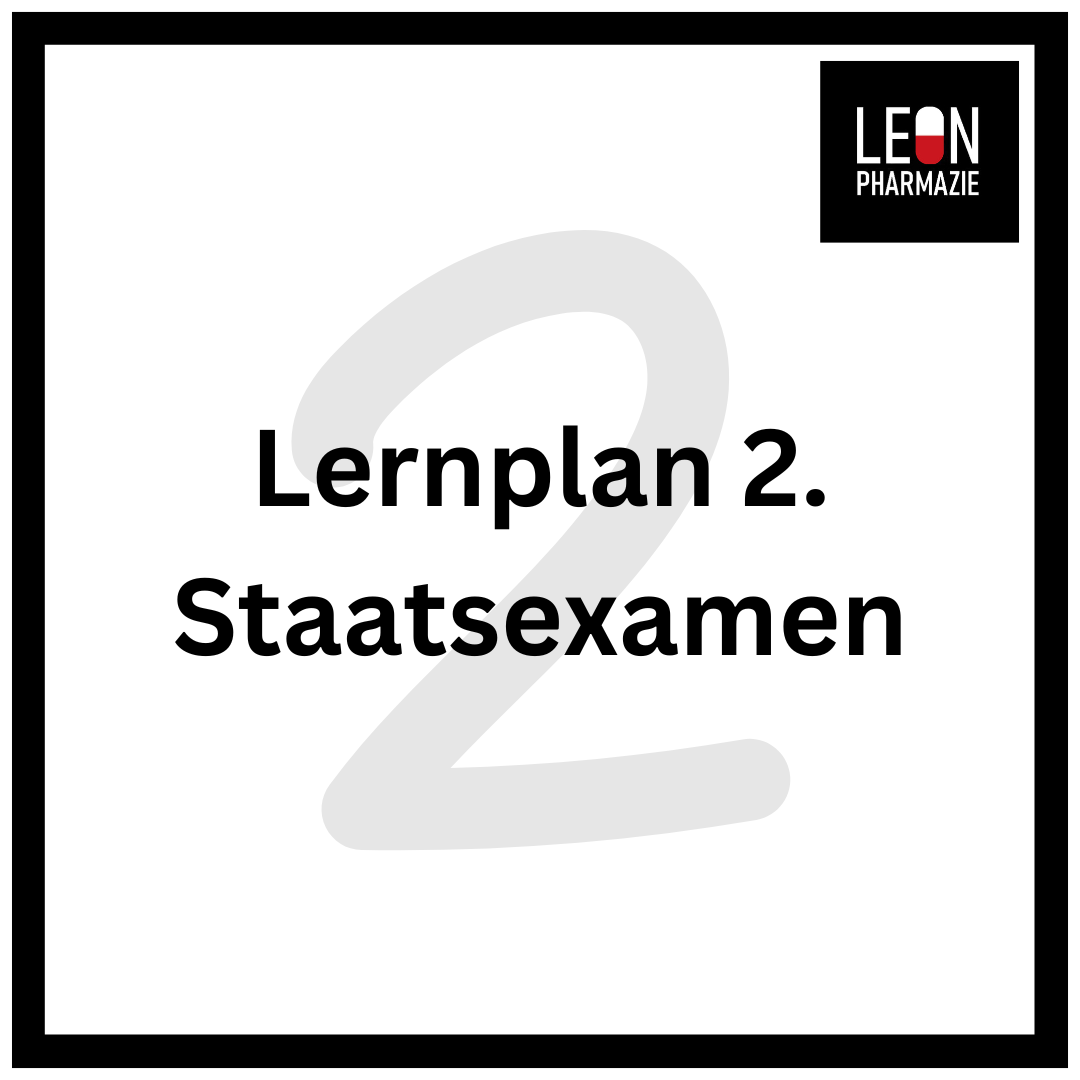 Lernplan 2. StEx leon.pharmazie